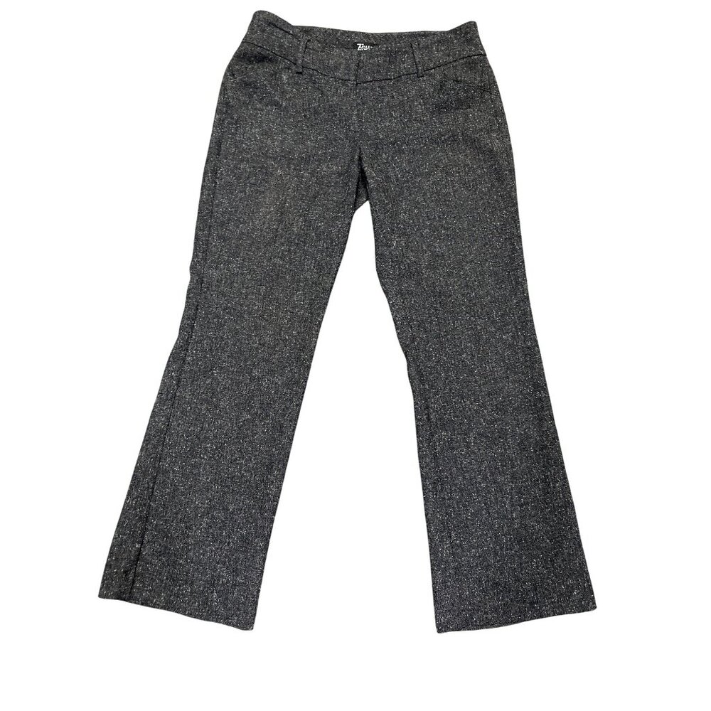 7th Avenue Suiting Collection 8P Dark Gray Tweed Pants Tailored Straight Leg - Picture 2 of 12